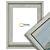 Baklijst 3D Wood - Light Gray - 4,3 cm diep