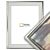 Baklijst Michelangelo d'Argento - Canvaslijst - Glans Zilver met Wit