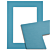 Passe-partout - Pacific Blauw - Witte Kern