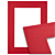 Passe-partout - Ferrarirood met witte kern