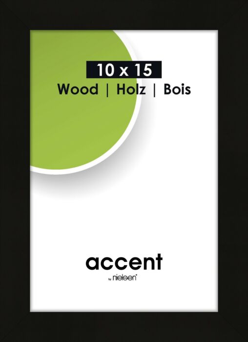 Fotolijst Accent Wood Zwart - 10x15
