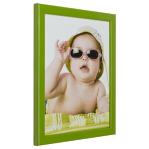 Hoogglans groene fotolijst, 13x13cm