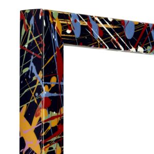 Fotolijst Zwart met Artistiek Verfspatpatroon