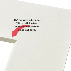 Passe-partout Wit - Extra dik  - MSK 2,6mm, 60x80cm