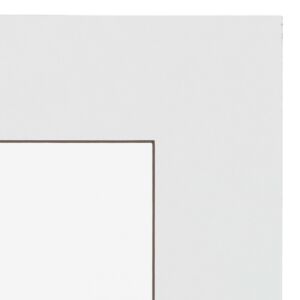Passe-partout - Wit met donkerbruine kern, 40x40cm