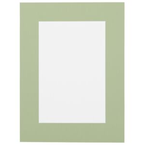 Passe-partout - Zacht groen met witte kern, 18x24cm