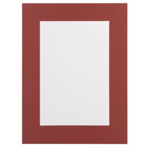 Passe-partout - Roodbruin met witte kern, 45x60cm