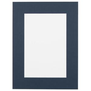Passe-partout - Staalblauw met witte kern, 20x28cm