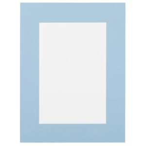 Passe-partout - Hemelsblauw met witte kern, 18x24cm