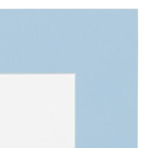 Passe-partout - Hemelsblauw met witte kern, 15x21cm
