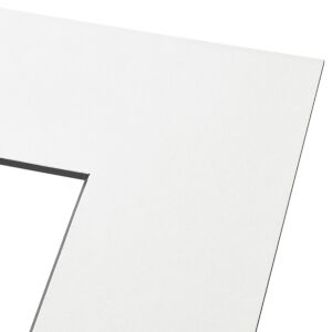 Passe-partout - Wit met zwarte kern, 40x40cm
