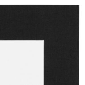 Passe-partout - Zwart linnen, 20x30cm