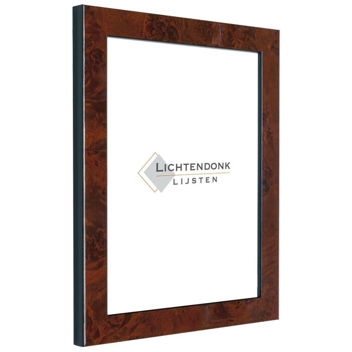 Fotolijst - Wortelnoot - 2 cm breed profiel - Fotomaat 13x19 - Ontspiegeld glas - Art.nr. 1042213191