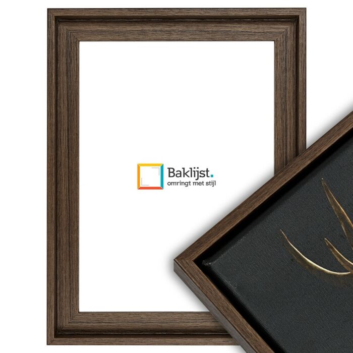 Baklijst Wood - Walnut - 3,2cm diep