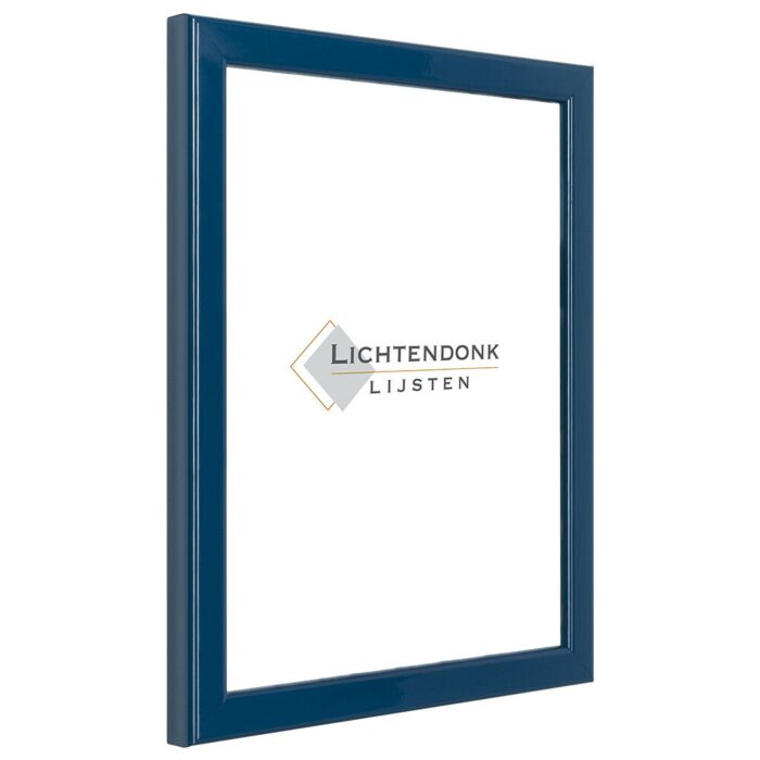 Fotolijst - Blauw - Hoogglans profiel - Fotomaat 30x45 - Ontspiegeld glas - Art.nr. 10204130451