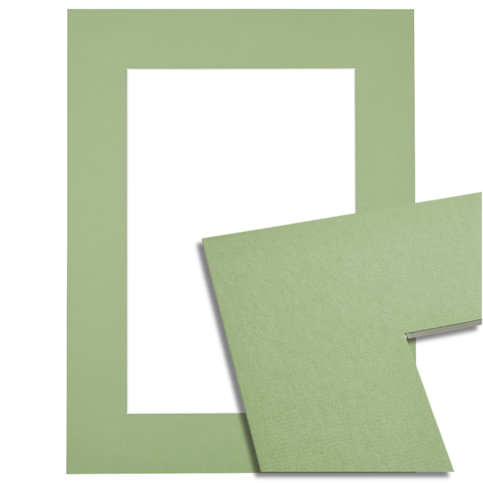 Passe-partout - Zacht groen met witte kern