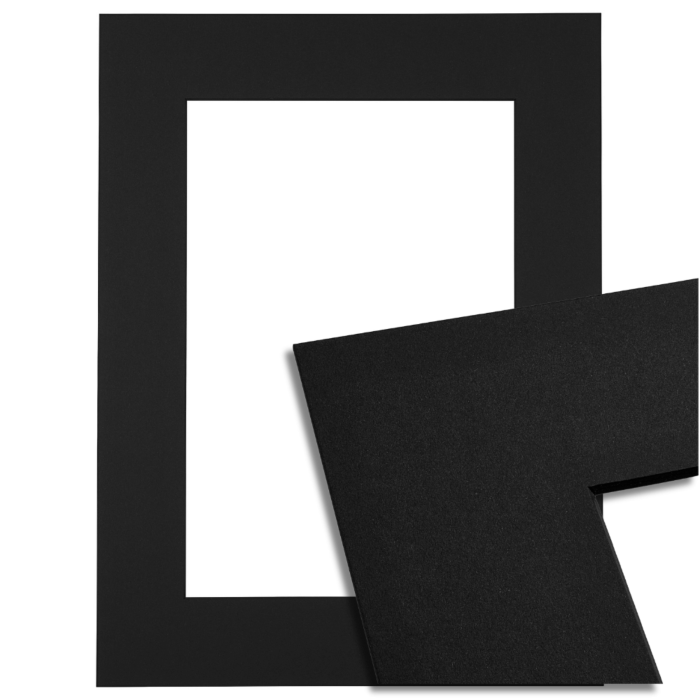 Passe-partout - Zwart met zwarte kern