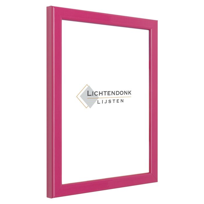 Fotolijst - Roze - Hoogglans profiel - Fotomaat 45x60 - Helder glas - Art.nr. 10204345602