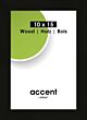 Fotolijst Accent Wood Zwart - 24x30