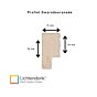 Fotolijst - Eiken - 3 cm hoog profiel - Fotomaat 50x70 - Helder glas - Art.nr. 10106411550702