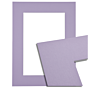 Passe-partout - Lavendel paars met witte kern