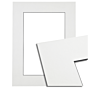 Passe-partout - Wit met zwarte kern